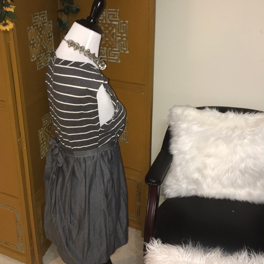 Cotton fit and flare dress.